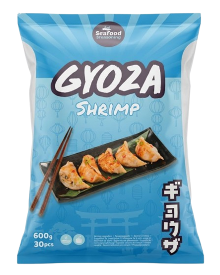 Seacon Gyoza Shrimp/ Katkarapu Gyoza Nyytit 30pcs 600g - Suolaiset leivonnaiset - 19760 - 1