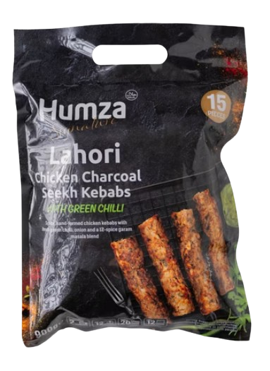 Humza Lahori Chicken Green Chili Seekh Kebab 900g - Kana pakasteet - 21540 - 1