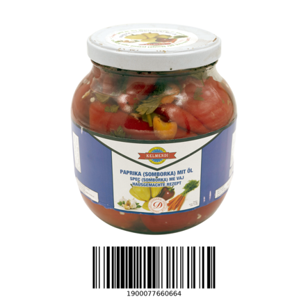 Kelmendi paprika somborka mit kraut 2500g - Tomaatti- ja paprikasäilykkeet - 3340 - 1