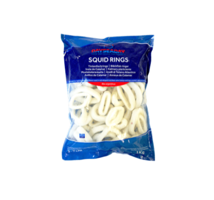 Dayseaday Squid Rings Mustekalarenkaat 1kg - Pakasteäyriäiset - 12960 - 1
