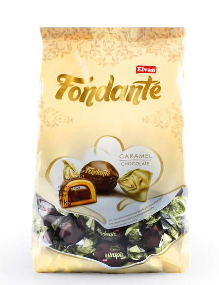 Elvan Fondante Caramel Toffe / Maitosuklaalla kuorrutettu karamellitoffee 1kg - Konvehdit - 2350 - 1