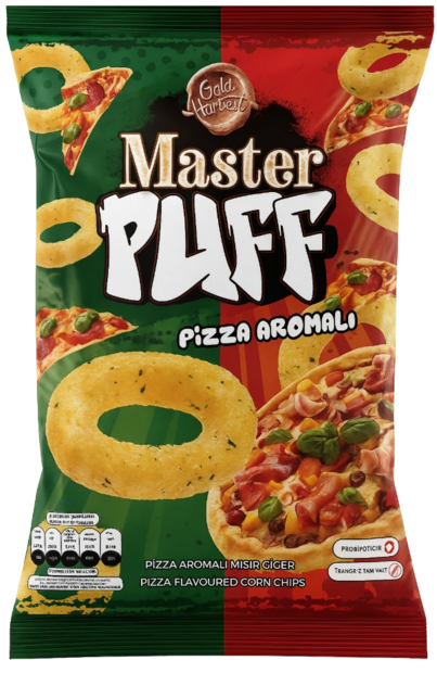 Gold Harvest Master Puff Pizza Flavour Sipsi 90g - Sipsit - 18550 - 1