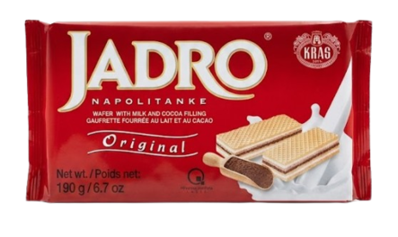 Jadro Napolitanke Original Waffel / Suklaa täytevohveli 190g - Täytekeksit ja vohvelit - 21040 - 1