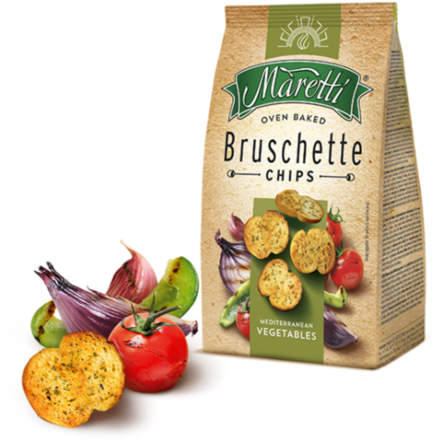 Maretti Bruschette/ Pahdettu leipää Välimeren vihannekset 150g - Täytekeksit ja vohvelit - 20560 - 1