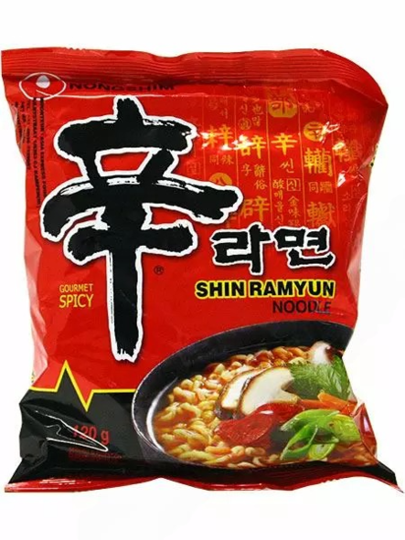 Nongshim Shin Ramyum Spicy Pikanuudelit, tulinen 120g - Nuudelit - 7850 - 1