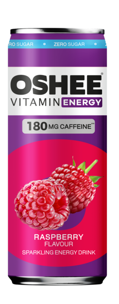 Oshee Raspberry Zero Sugar Energiajuoma 330ml TNK - Energiajuomat - 19880 - 1