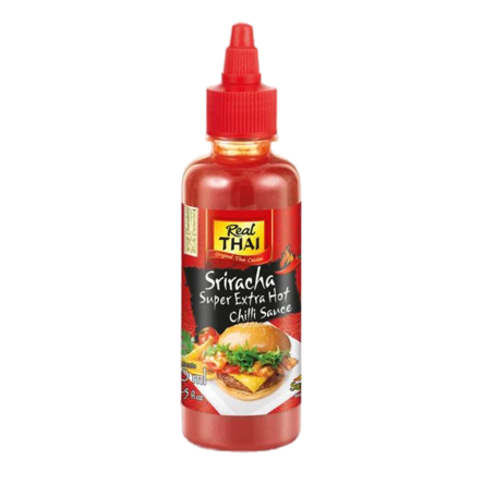 Real Thai Sriracha Super Extra Hot Chilli Sauce / Chilikastike 280g - Chili-kastikkeet - 19210 - 1