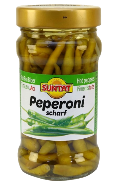 Suntat Piri Piri Biber Tursu / Chilipaprikat suolaliemessä 326ml CAM - Pepperonisäilyke - 20730 - 1