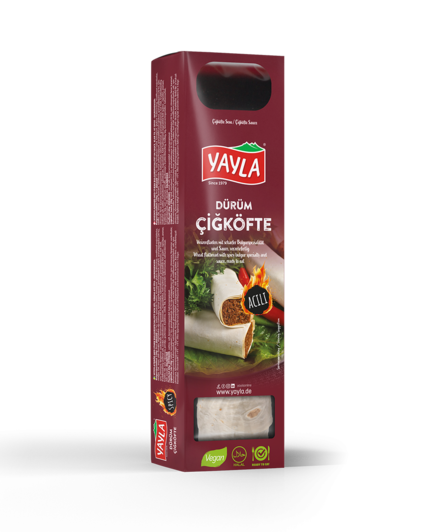 Yayla Cig Köfte Wrap Spicy/ Lihattomat raa'at lihapullat 180g - Valmisruokasäilykkeet - 21280 - 1