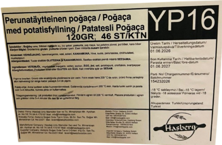 YP16 Perunaitäytteinen Pogaca 120g - Suolaiset leivonnaiset - 20570 - 2