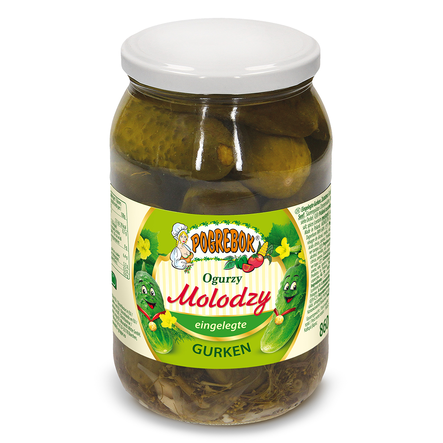 Pogrebok Pickled Cucumber / Mausteiset kurkut 860/430g CAM - Kurkkusäilykkeet - 20720 - 1