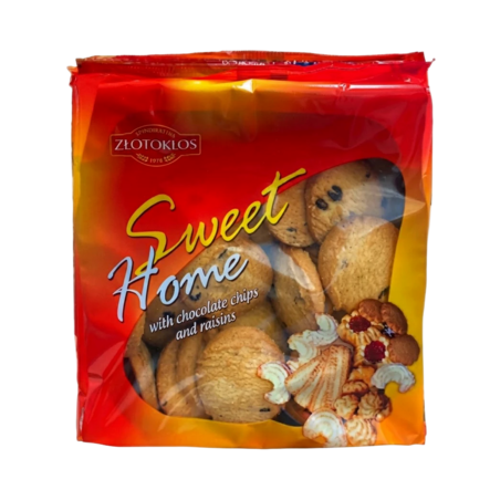 Zlotoklos Crispy cookies with chocolate/ Keksi Suklaalla 400g - Täytekeksit ja vohvelit - 19770 - 1