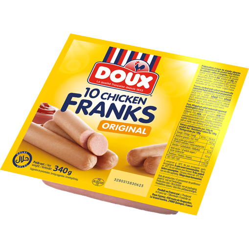 Doux Chicken Franks Original / Kananakki 340g - Nakki pakasteet - 11300 - 1
