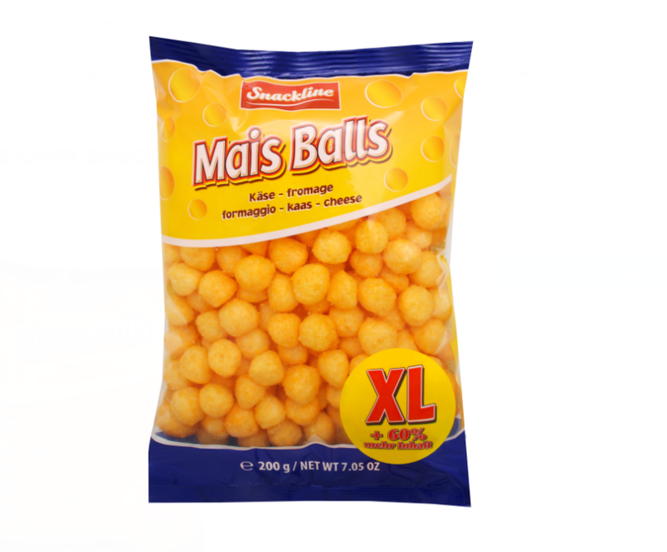 Snackline Mais Balls Cheese SALTED Sipsi XL 200g - Sipsit - 17520 - 1