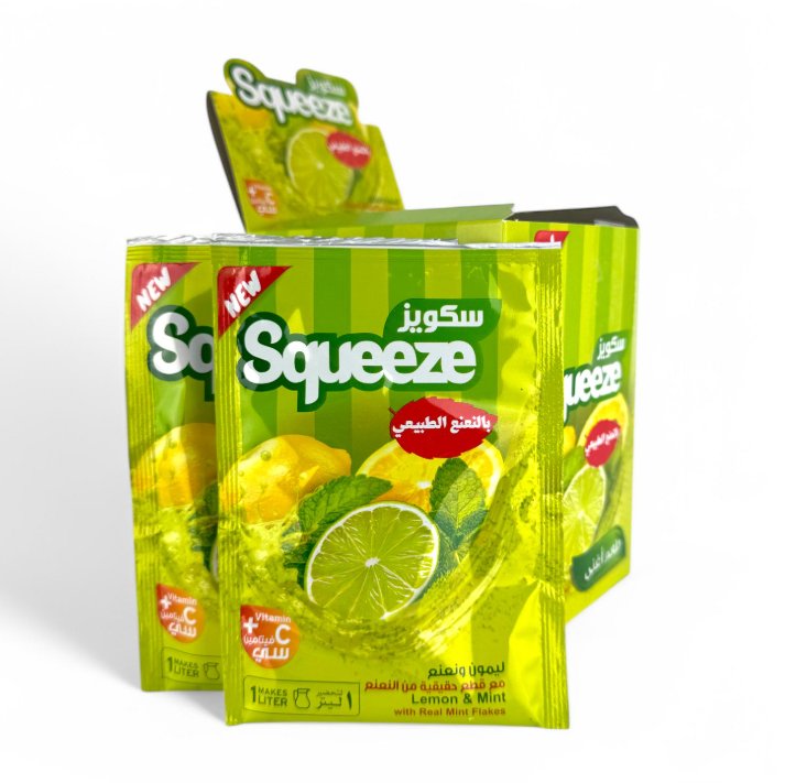 Squeeze Instant Drink Lemon&Mint/ Juomajauhe 420g - Juomajauheet - 17660 - 1