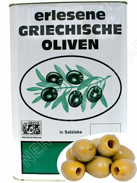 Kern Mamouth Green Olives / Vihreä Oliivi Kivettömät 10kg - Oliivisäilykkeet - 17840 - 1