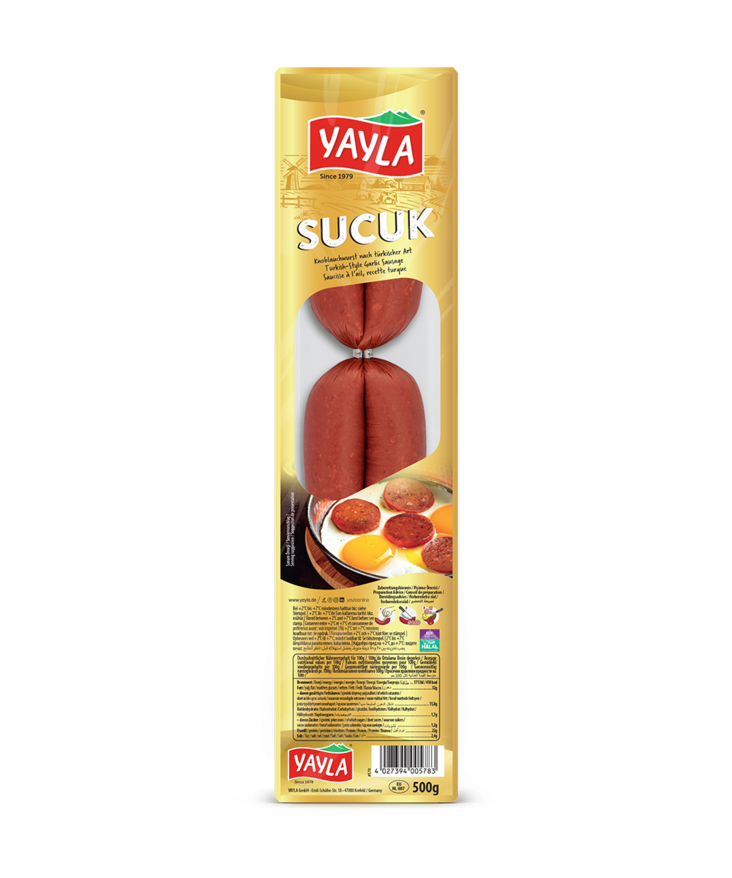 Yayla Sucuk Garlic Sausage/ Salami 500g - Sucuk makkarat - 17870 - 1