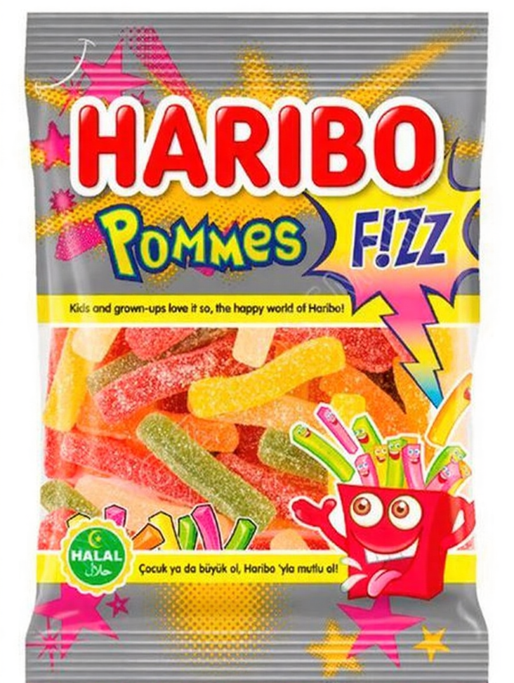 Haribo Pommes Fizz Karkkipussi 100g - Irtomakeiset - 18640 - 1