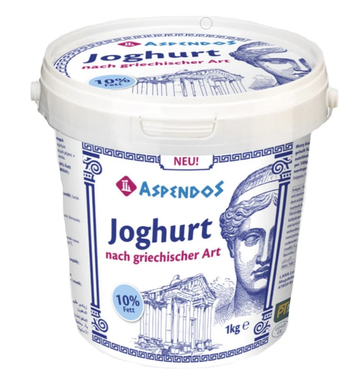 Aspendos Greek Style Yogurt/ Jogurtti 10% 1kg - Turkkilaiset jogurtit - 18730 - 1
