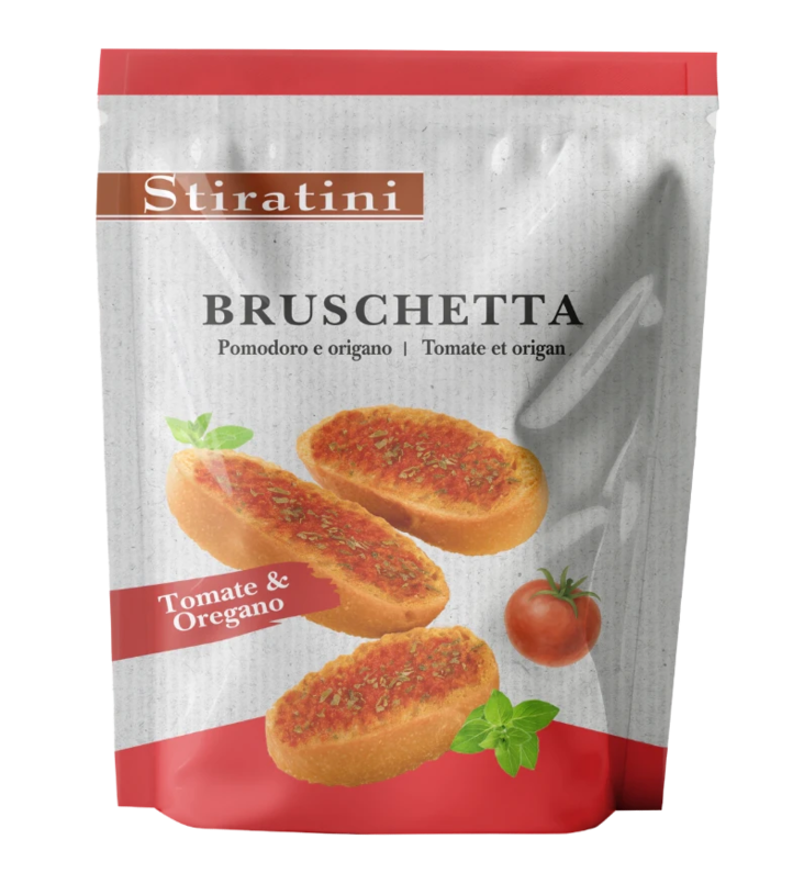Stiratini Bruschette/ Paahdettu Leipää Tomaatilla ja Oreganolla 160g - Täytekeksit ja vohvelit - 19220 - 1