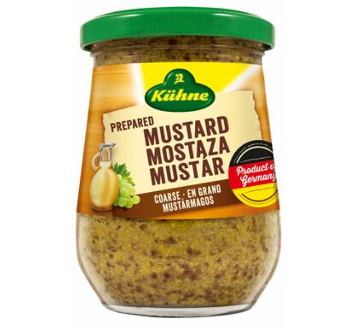 Kuhne Coarse Mustard/ Sinappi 255g CAM - Ketsupit&sinaapit - 19850 - 1