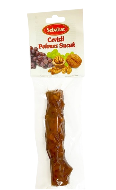 Sebahat Cevizli Pekmez Sucugu/ Saksanpähkinä- ja rypälemelassimakkara 80g - Turkish Delight & Halvat - 21340 - 1