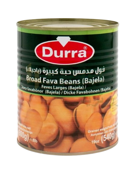 Durra Broad Beans (Bajela) / Keitetyt härkäpavut 400g TNK - Papu- ja linssisäilykkeet - 21530 - 1