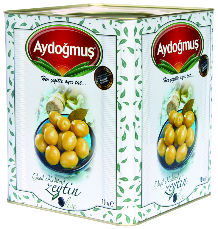 Aydogmus Kokteyl Yesil Zeytin / Vihreä oliivi 10kg TNK - Oliivisäilykkeet - 8430 - 1