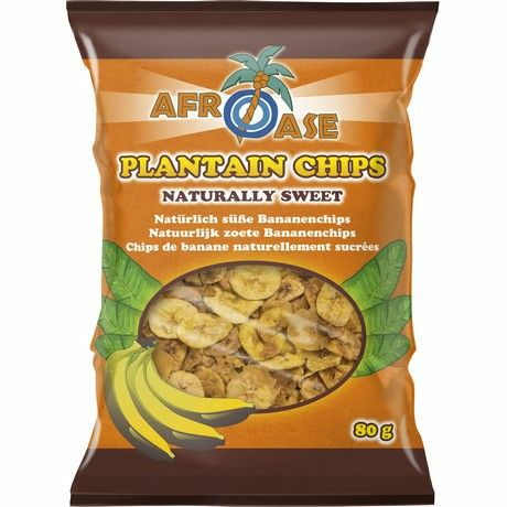 Afroase Plantain Chips Sweet / Banaanisipsi makea 80g - Sipsit - 8840 - 1
