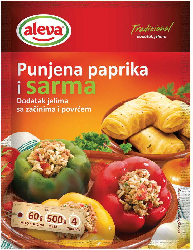 Aleva Sarma Sekoitusmauste Paprikoille 60g - Erikoismausteet - 18120 - 1