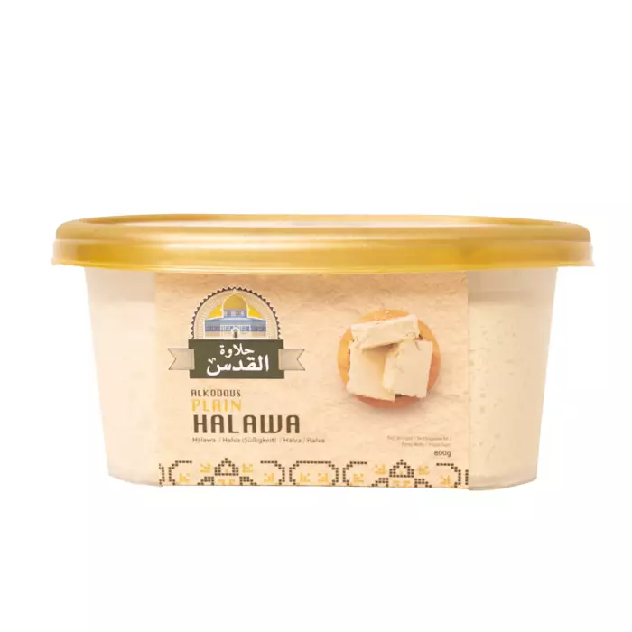 Alkodous Plain Halawa / Halva vanilla 800g - Turkish Delight & Halvat - 11460 - 1