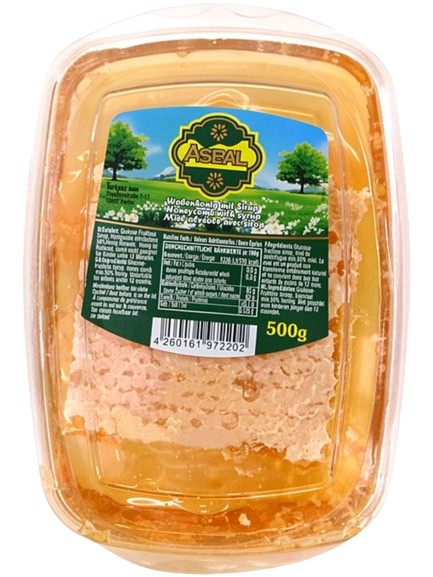 Asbal Petekli Bal Tabak / Hunajakenno 500g - Hunajat - 500 - 1
