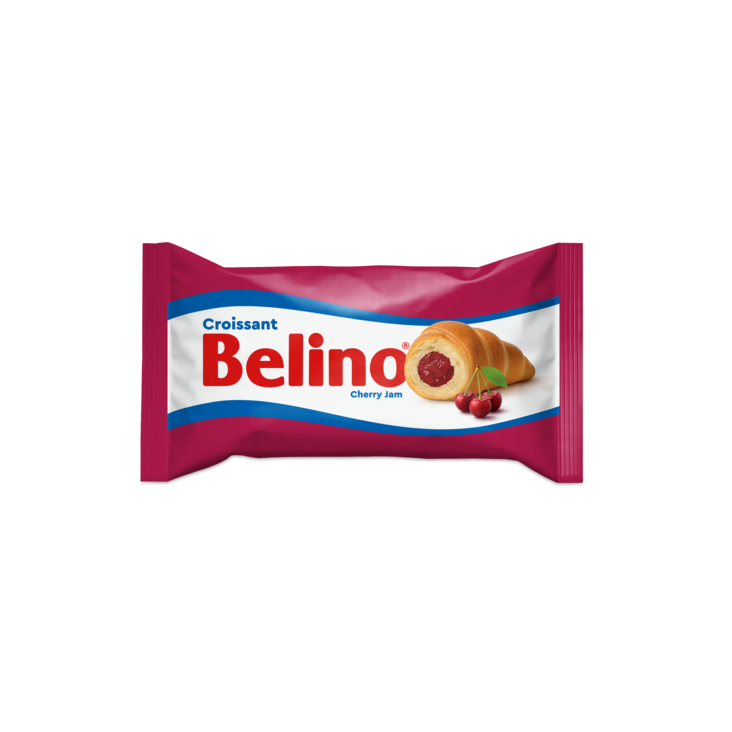 Belino Croissant täytetty kirsikkahillolla 80g - Täytekeksit ja vohvelit - 19910 - 1