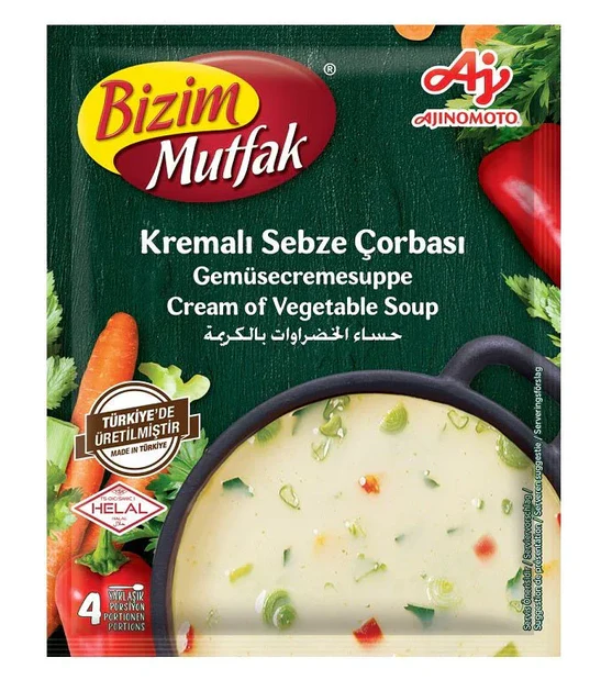 Bizim Mutfak Kremali Sebze Corbasi/ Kermainen Vihanneskeitto 45g - Valmiskeitot ja valmisjauheet - 19100 - 1