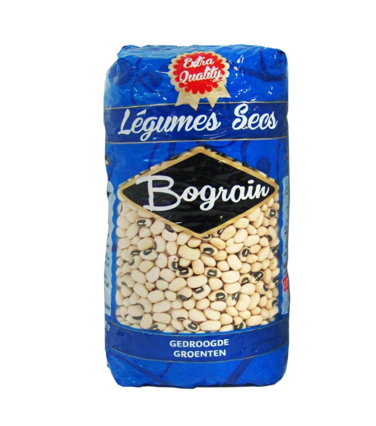 Bograin Haricots Oeil Noirs/ Mustasilmät Pavut 1kg - Kuivatut pavut - 17030 - 1