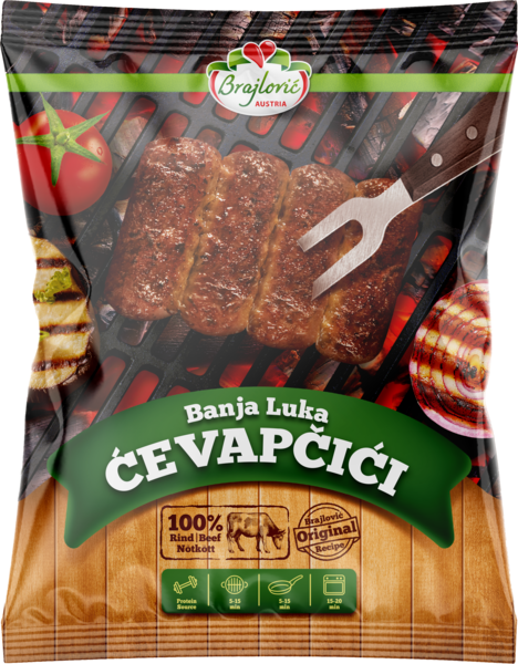 Brajlovic Cevapcici Banja Luka TK 800g - Nauta pakasteet - 7140 - 1