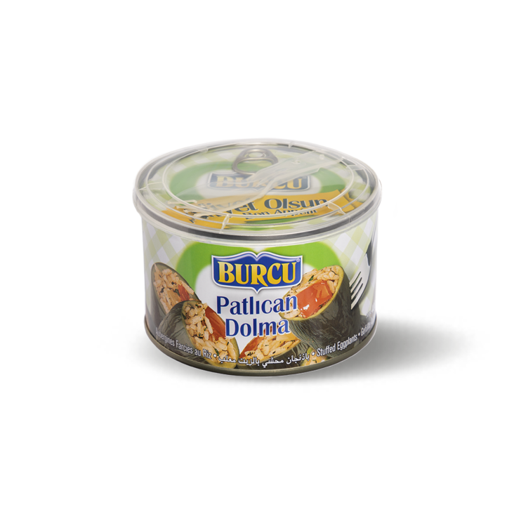 Burcu Patlican Dolma / Riisitäytteiset munakoisot 400g TNK - Vihannessäilykkeet - 1160 - 1