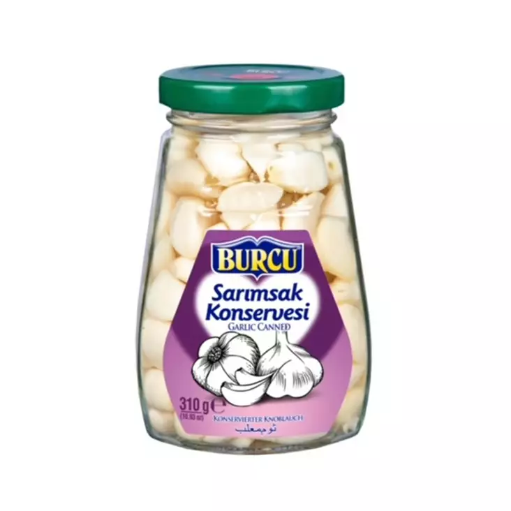 Burcu Sarimsak Konservesi / Valkosipulikynnet suolaliemessä 310g CAM - Vihannessäilykkeet - 10310 - 1