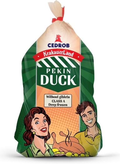 Cedrob Pekin Duck Kokonainen ankka 2400g - Kalkkuna ja ankka pakasteet - 21630 - 1