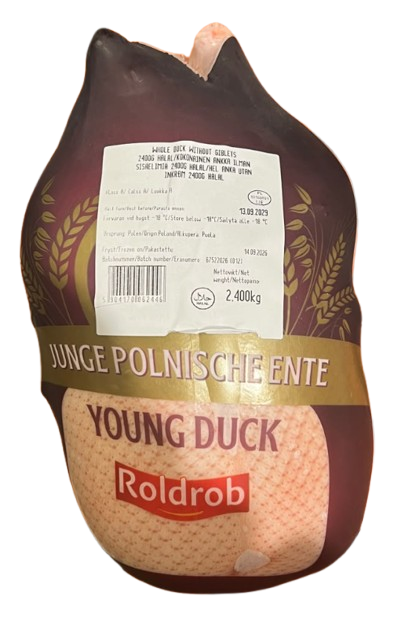 Roldrob Whole duck Ankka 2,4kg - Kalkkuna ja ankka pakasteet - 21630 - 1