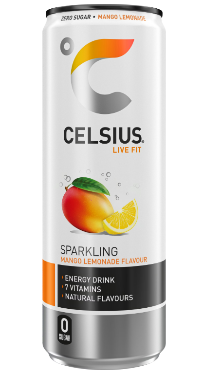 Celsius Mango Lemonade Energiajuoma SOKERITON 355ml TNK - Energiajuomat - 20050 - 1