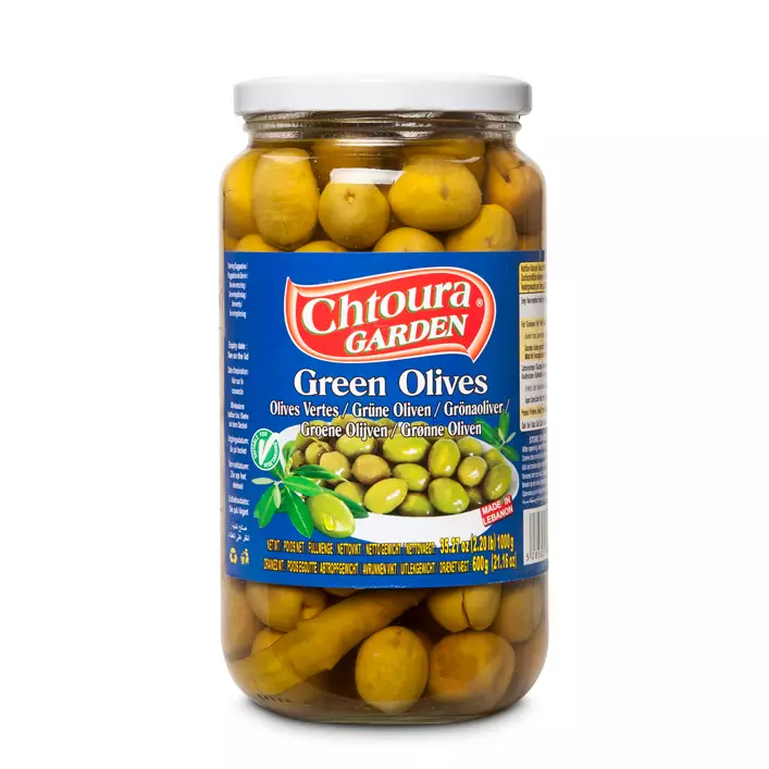 Chtoura Garden Green Olives, Lebanon / Vihreä oliivit 1kg CAM - Oliivisäilykkeet - 12440 - 1