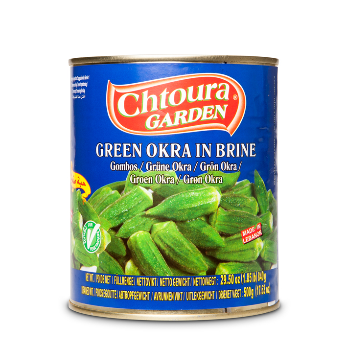 Chtoura Garden Okra/ Okra Suolavedessä 840g TNK - Vihannessäilykkeet - 19750 - 1