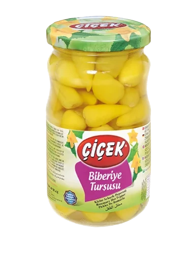 Cicek Biberiye Tursusu / Pienet chilipaprikat suolaliemessä 340/180g CAM - Pepperonisäilyke - 14480 - 1