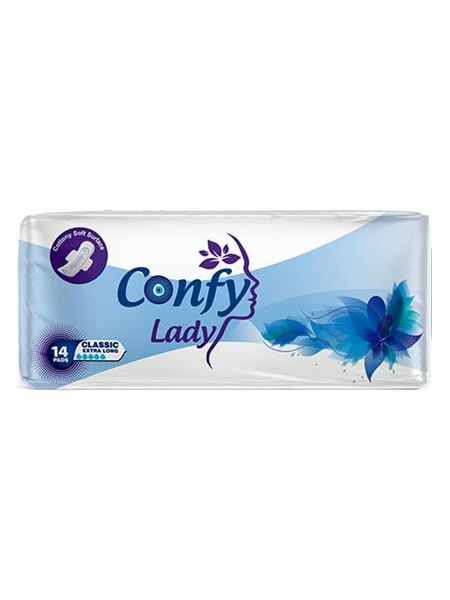 Confy Lady Hygienic Pad Classic Extralong/ Terveysside 14kpl - Hygieniatarvikkeet - 19480 - 1