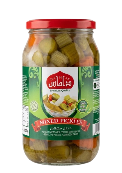 Damas Mixed Pickles / Vihannessekoitus suolaliemessä 1kg CAM - Vihannessäilykkeet - 21440 - 1
