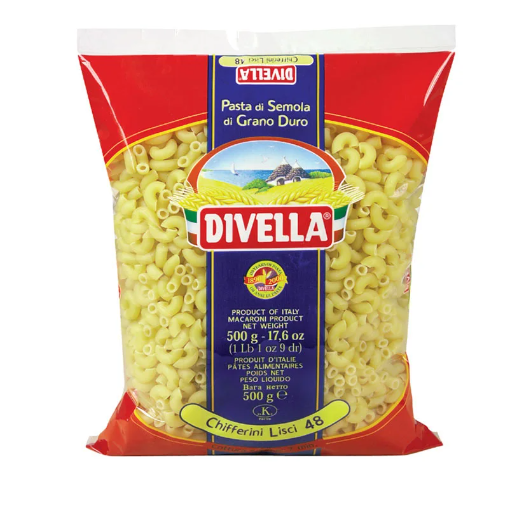 Divella Chifferini Lisci Pasta 500g - Pastat - 14580 - 1