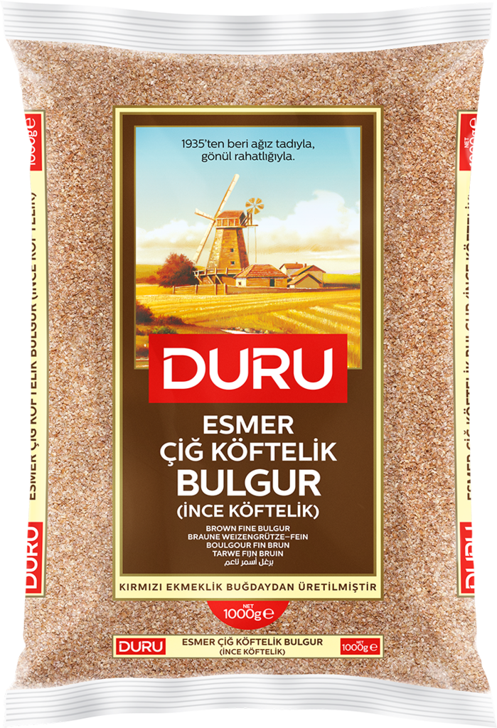 Duru Esmer Cig Köftelik Bulgur / Ruskea hienon. bulgur 1kg (109) - Bulgur - 2210 - 1