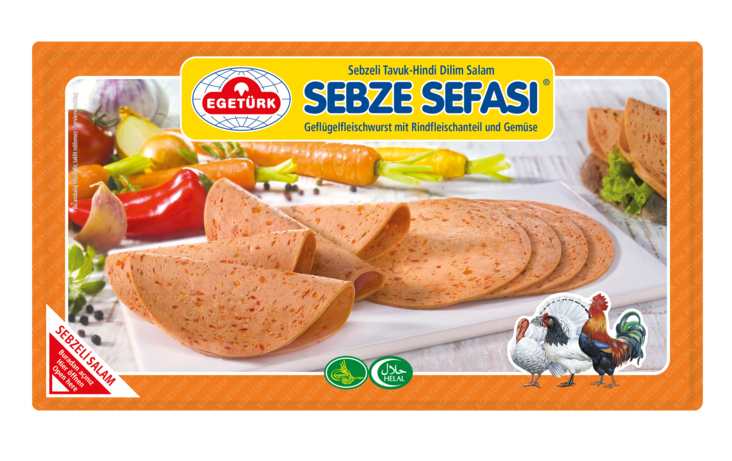 Egeturk Sebze Sefasi Tavuk Dilim Salam/ Kanaleikkeet 125g - Kana leikkeleet ja makkarat - 12750 - 1