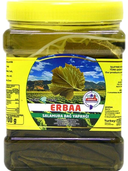 Erbaa Yaprak Salamura / Viinilehdet suolavedessä 1,5kg PET - Vihannessäilykkeet - 8500 - 1
